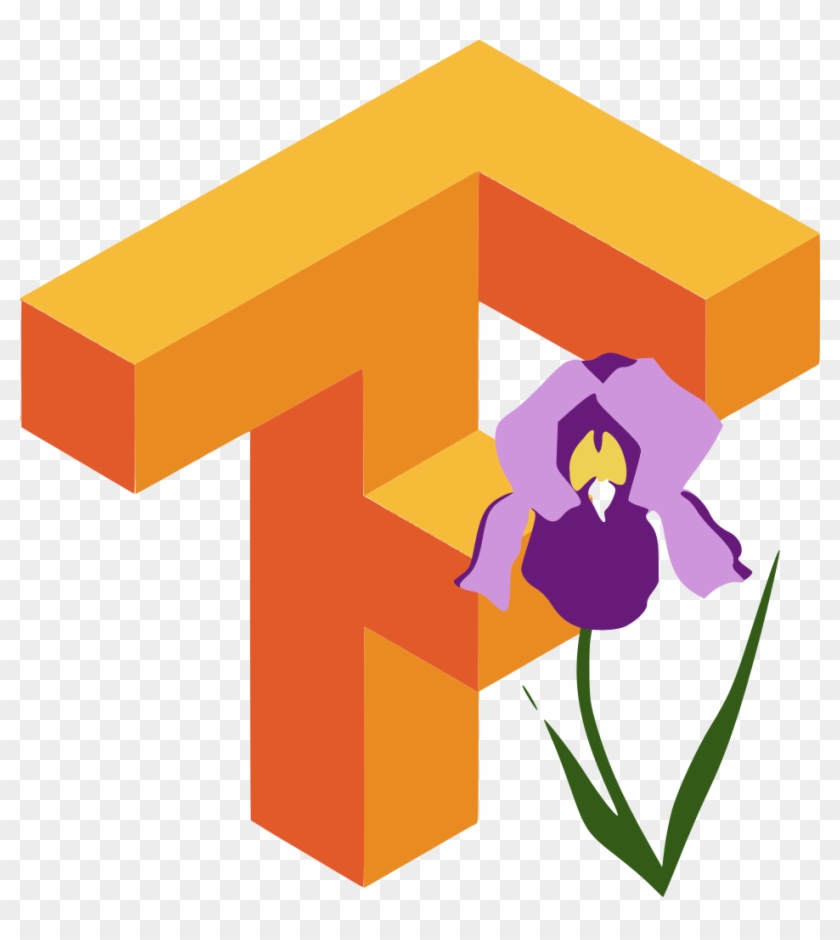 The Tensorflow Logo With An Iris Depicted In Front - Tensorflow Logo Png #1612782