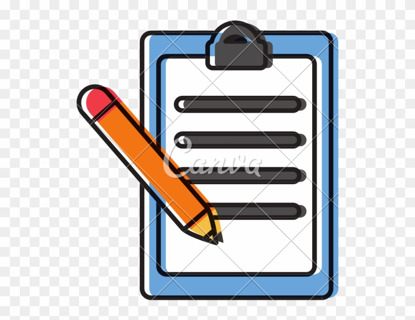 Report Table Clipboard And Pencil Icon - Report Table Clipboard And Pencil Icon #1612835