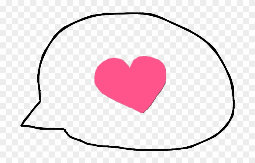 Speech Bubble By Pinkkitty - Thought Bubble Heart Png #1612847