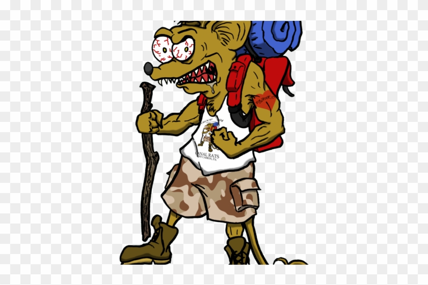 Rat Fink Clipart Black And White - Cartoon #1612962