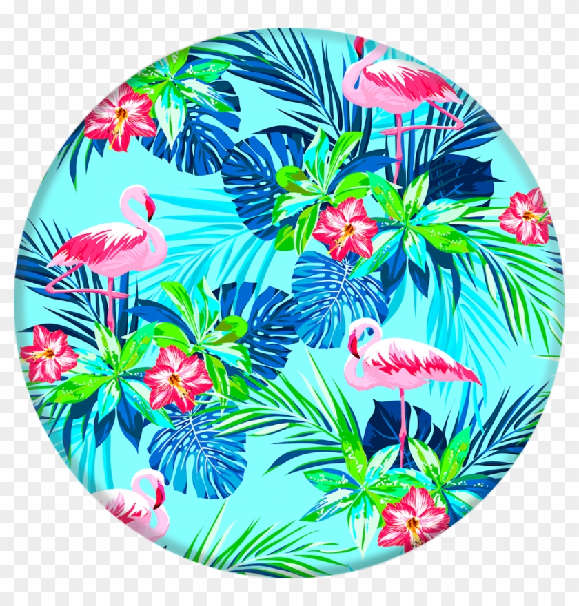 Rainforest Flamingos Popsocket - Rainforest Flamingo Popsocket #1613004