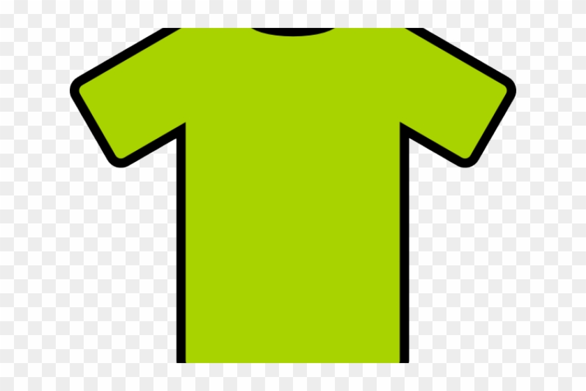 Yellow Dress Clipart Sports T Shirt - Green Shirt Drawing #1613014