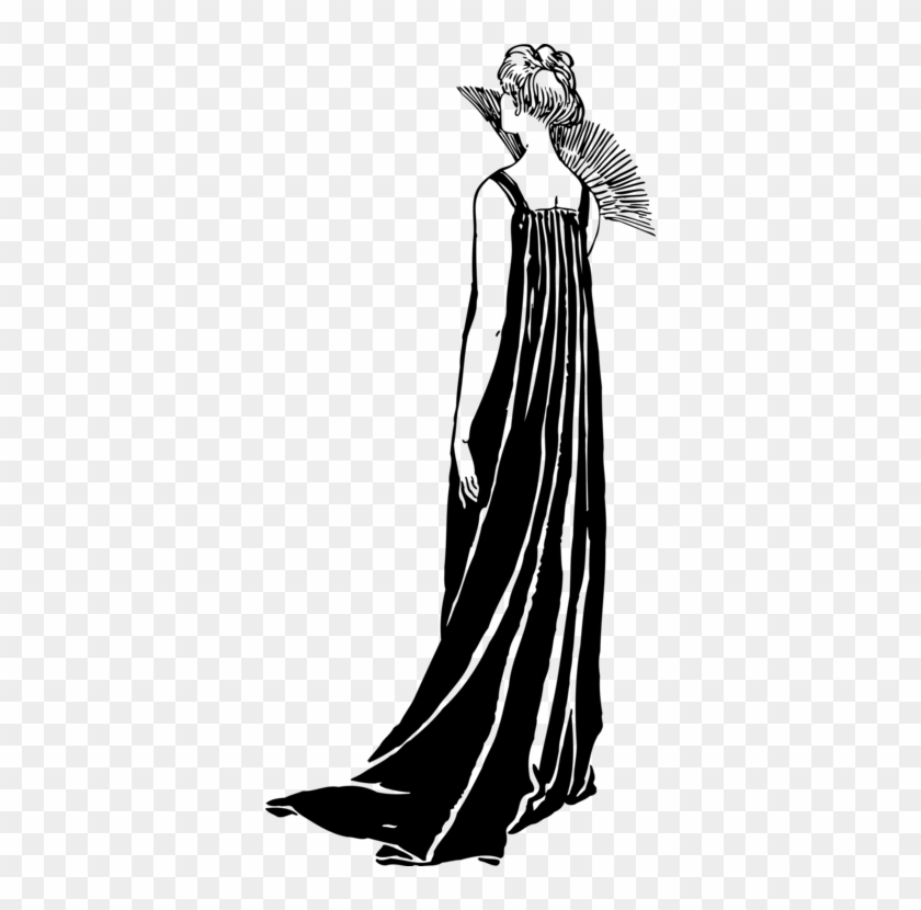 Drawing Woman Visual Arts Line Art Dress - Drawing Woman Visual Arts Line Art Dress #1613027