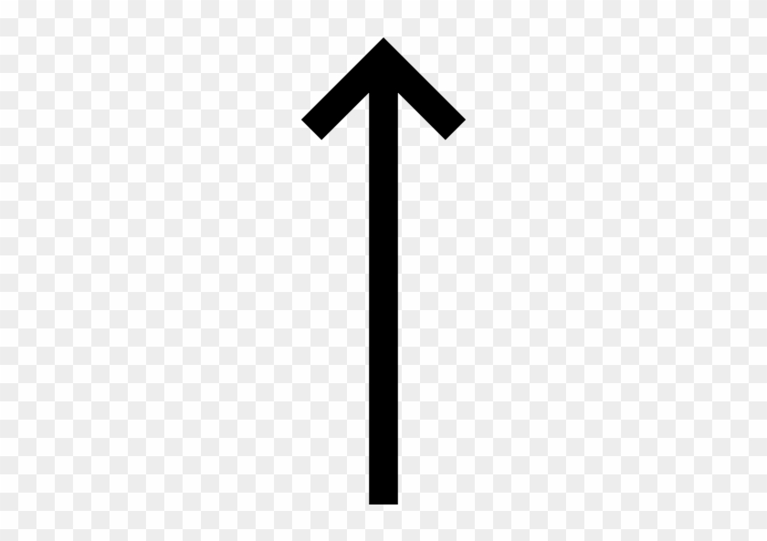 Simple Up Arrow Free Icon - Traffic Sign #1613113