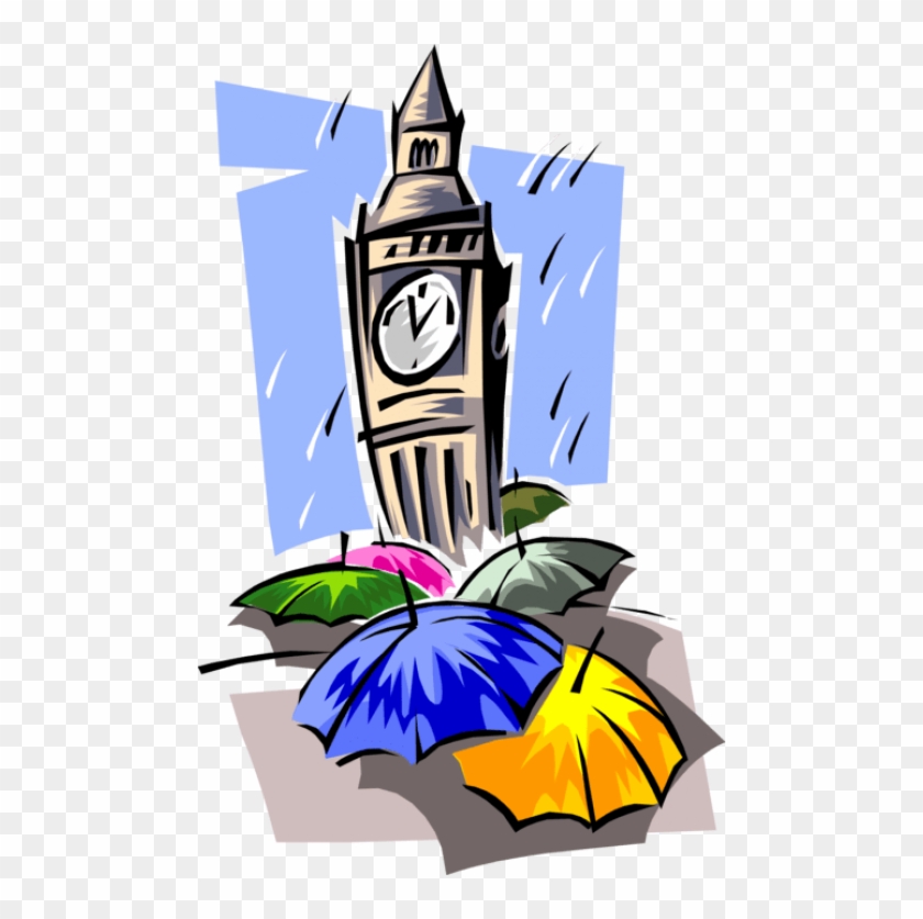 Free Png Download Vector Illustration Of Big Ben Clock - Illustration #1613131