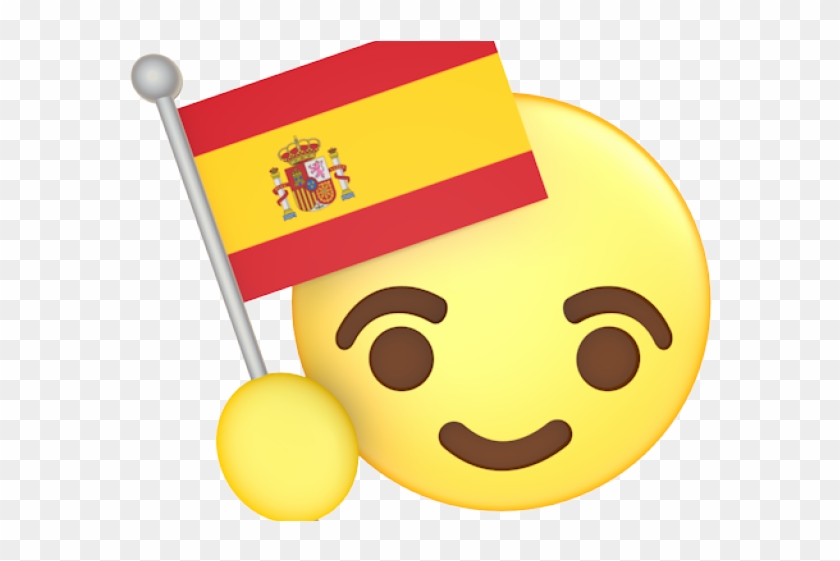Emoji Face Clipart Spanish Feeling - Spain Flag #1613164