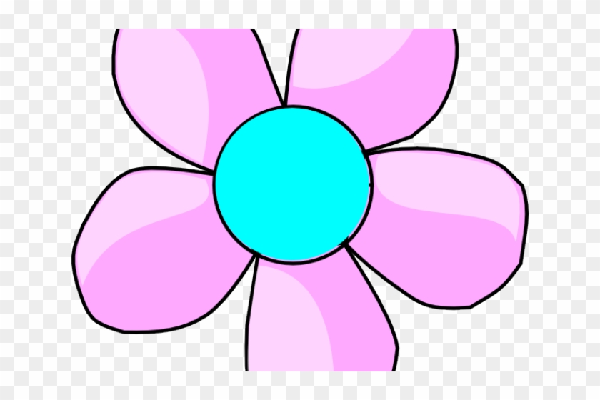 Purple Flower Clipart Flower Head - Basic Flower Outline #1613195