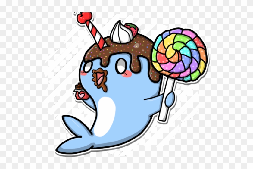 Drawn Narwhal Oblyvian - Narwhal Cartoon #1613220