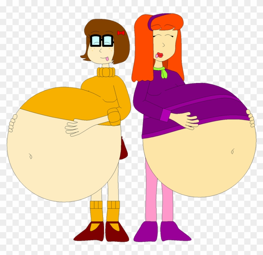 Bellies Full Of Ghouls By Angry-signs - Daphne And Velma Fat #1613276