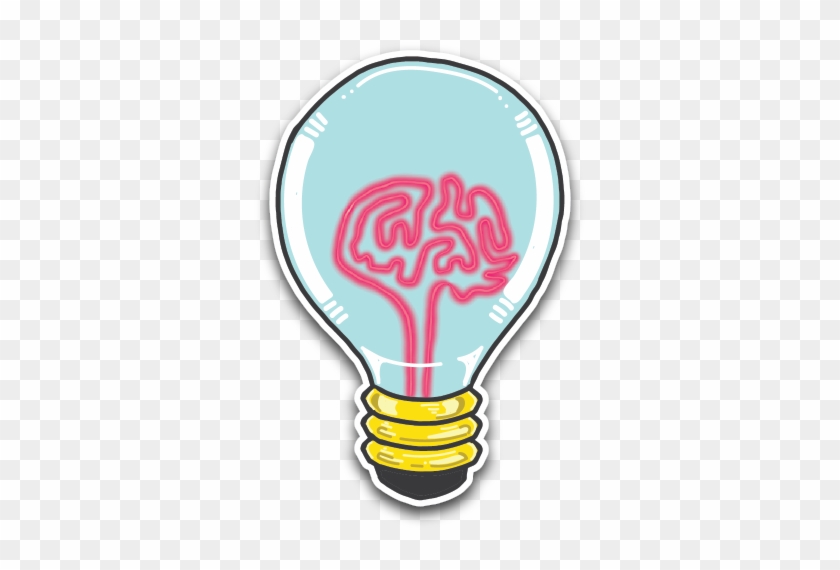 Light Bulb Brain - Light Bulb With Brain Transparent #1613386