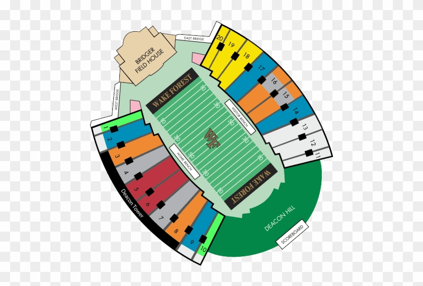 Tigers Vs Wake - Bb&t Field Seating Chart #1613409