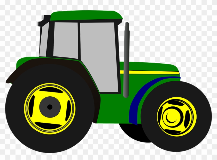 Cartoon John Deere Tractor #1613433