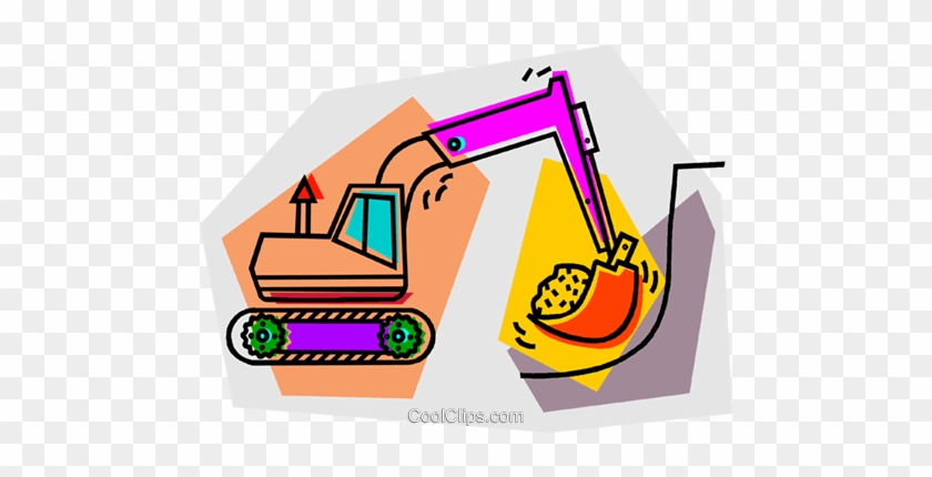 Backhoe Royalty Free Vector Clip Art Illustration - Backhoe Royalty Free Vector Clip Art Illustration #1613440