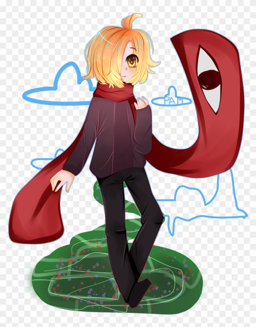 Dream With A Red Scarf - Cartoon #1613526