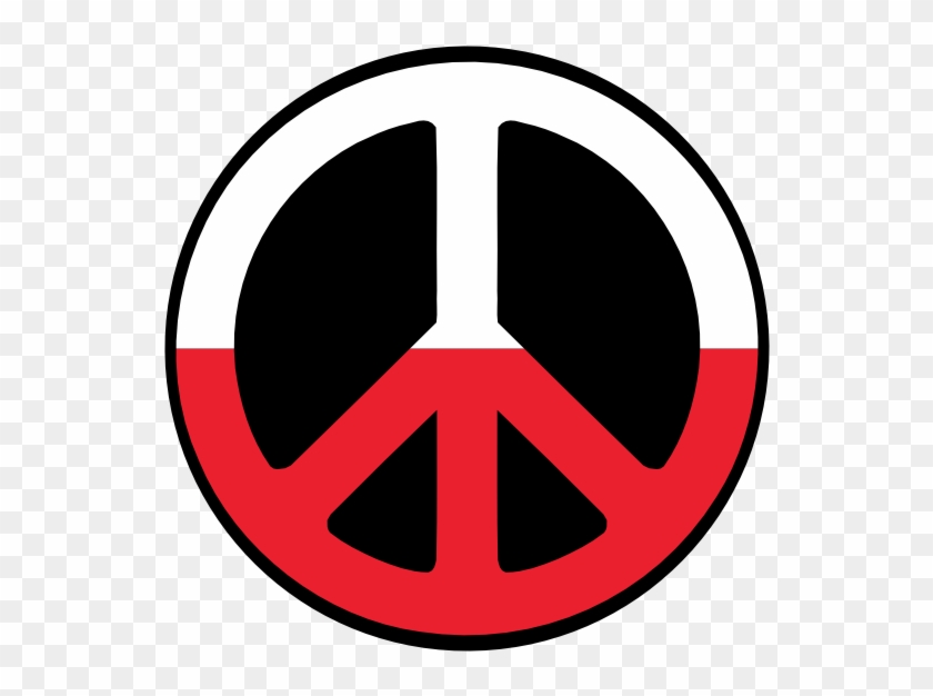 Polish Symbols - Rainbow Peace Sign #1613796