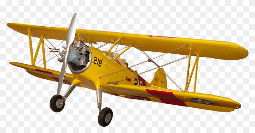 Yellow Model Airplane Clip Art - Aviao Antigo Png #1613804