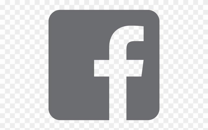 Facebook Logo Grey Png #1613902