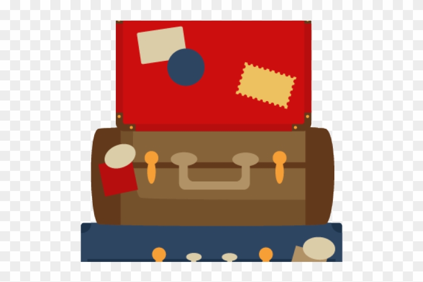 Luggage Clipart Stacked Luggage - Stacked Suitcase Clipart #1613925
