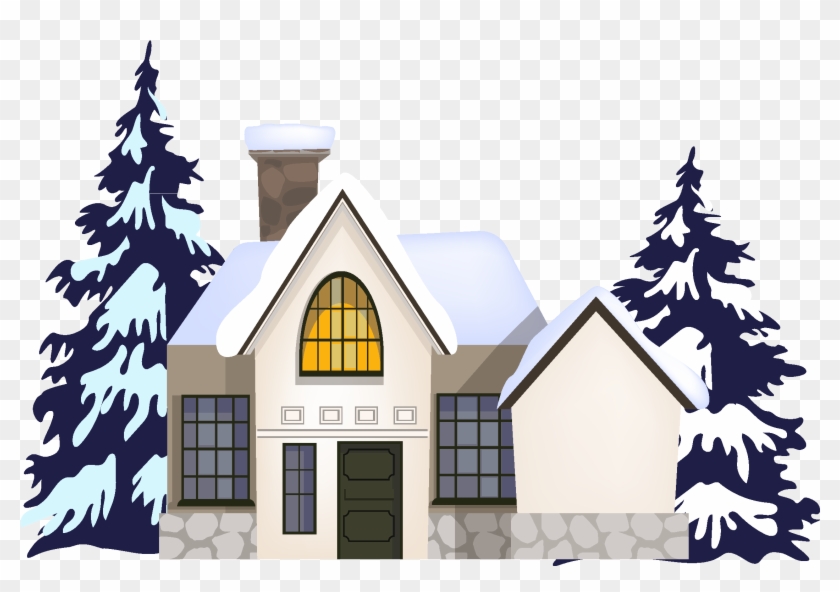 Vector Snow Snowing Reflection Png And Image - House #1613956