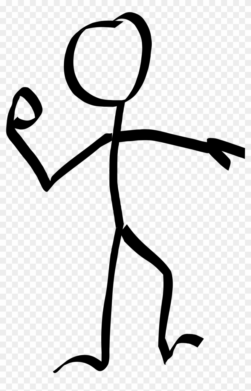 Stickyman Throwing Image Free Library - Stick Figure Transparent Background #1613965