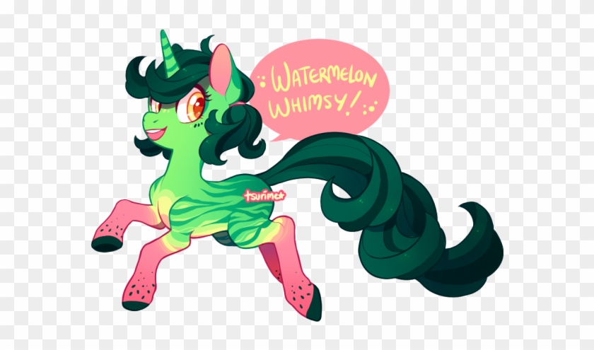 Mlp Adoptable Auction - Watermelon Bat Pony Oc #1614012