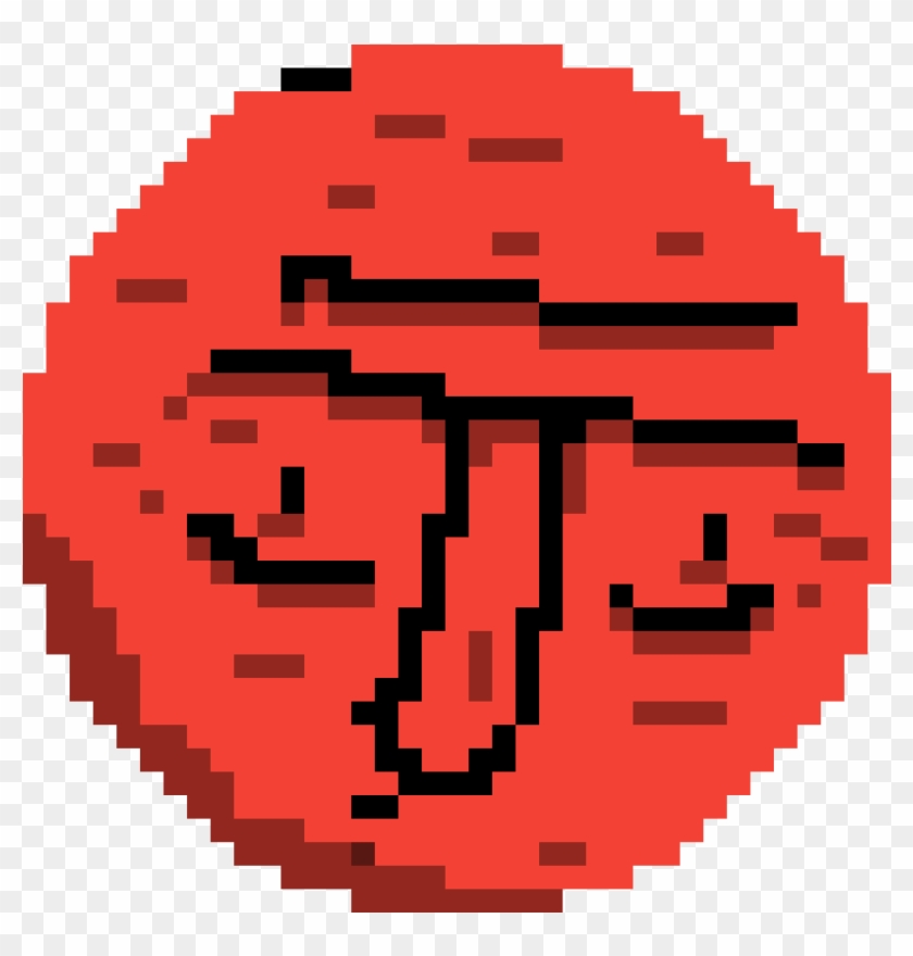 A Man That Is Older - Deadpool Logo Pixel Art #1614024