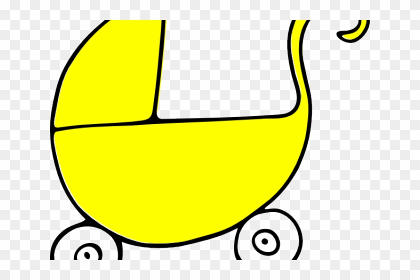Yellow Stroller Cliparts - Free Clip Art Baby Carriage #1614376