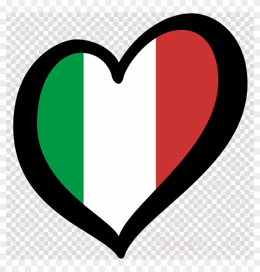 Esc Italy Flag Clipart Flag Of Italy Eurovision Song - Many Heart Emojis Iphone #1614414