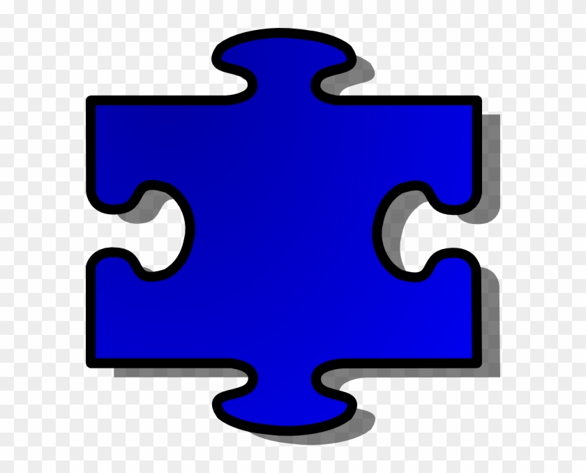 Puzzle Piece Clip Art At Clker - Autism Puzzle Piece Blue #1614430