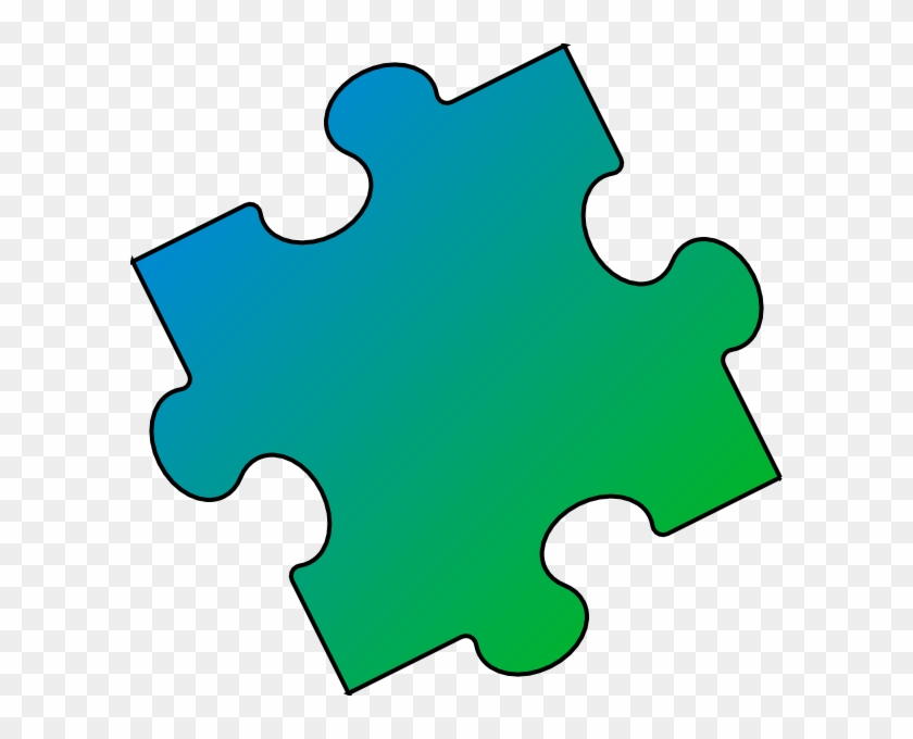 Puzzle Clipart Small - Light Blue Puzzle Piece #1614431