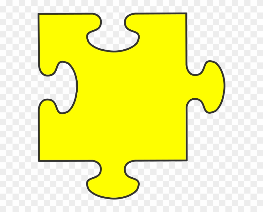 Piece Clip Art At Clker Com Vector Ⓒ - Puzzle 1 Piece Yellow #1614432