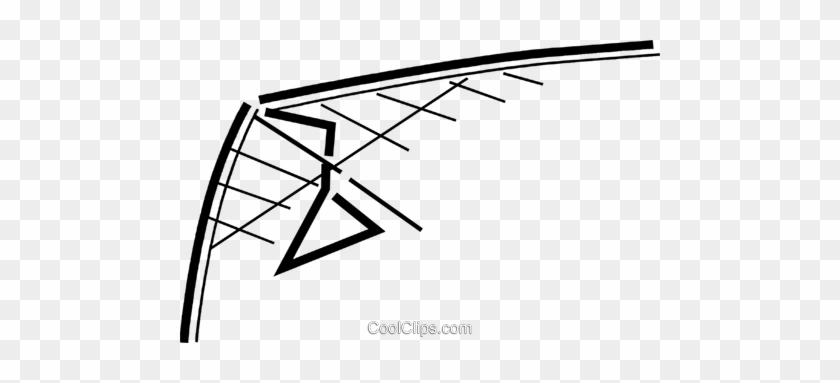 Hang Glider Royalty Free Vector Clip Art Illustration - Triangle #1614439