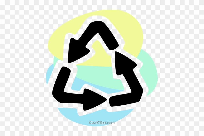 Recycling Symbols Royalty Free Vector Clip Art Illustration - Waste #1614484