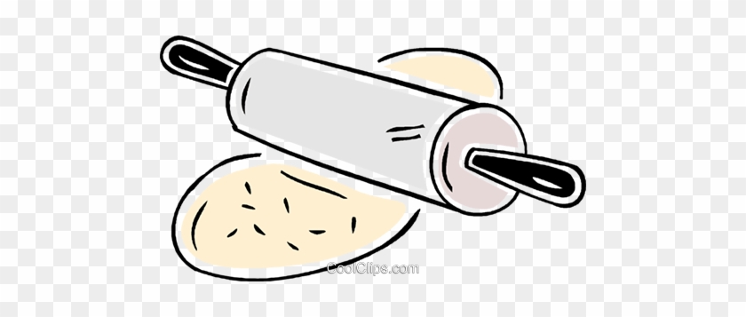 Rolling Pin And Dough Royalty Free Vector Clip Art - Rolo De Massa Png #1614515