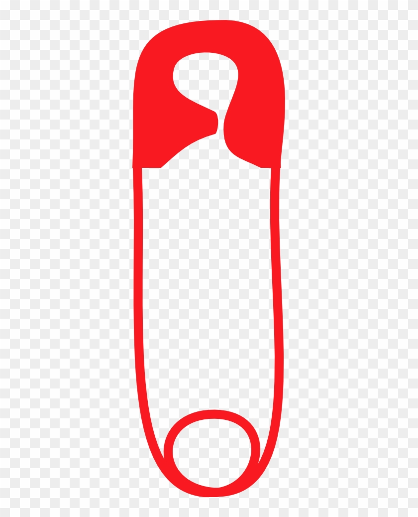 307 X 958 2 - Red Safety Pin Clip Art #1614518