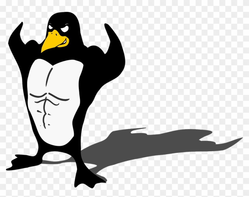 Penguin Bird Wildlife - Strong Penguin Cartoon - Free Transparent PNG  Clipart Images Download