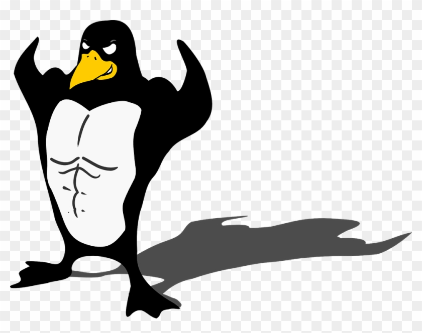 Penguin Bird Wildlife - Strong Penguin Cartoon #1614675