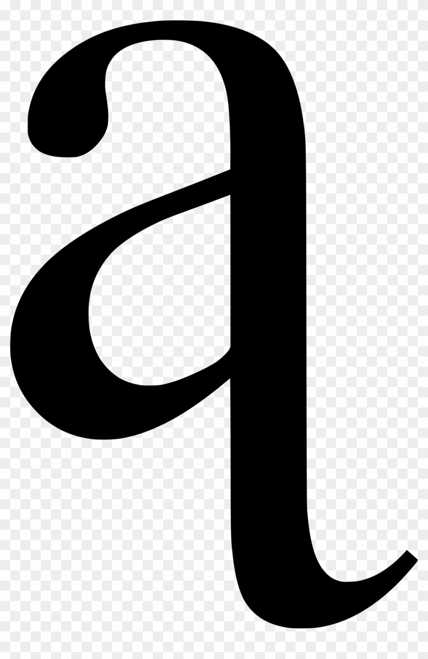 File Latin Small Letter A With U Turned Tail Svg Wikimedia - Letter A With A Tail #1614684