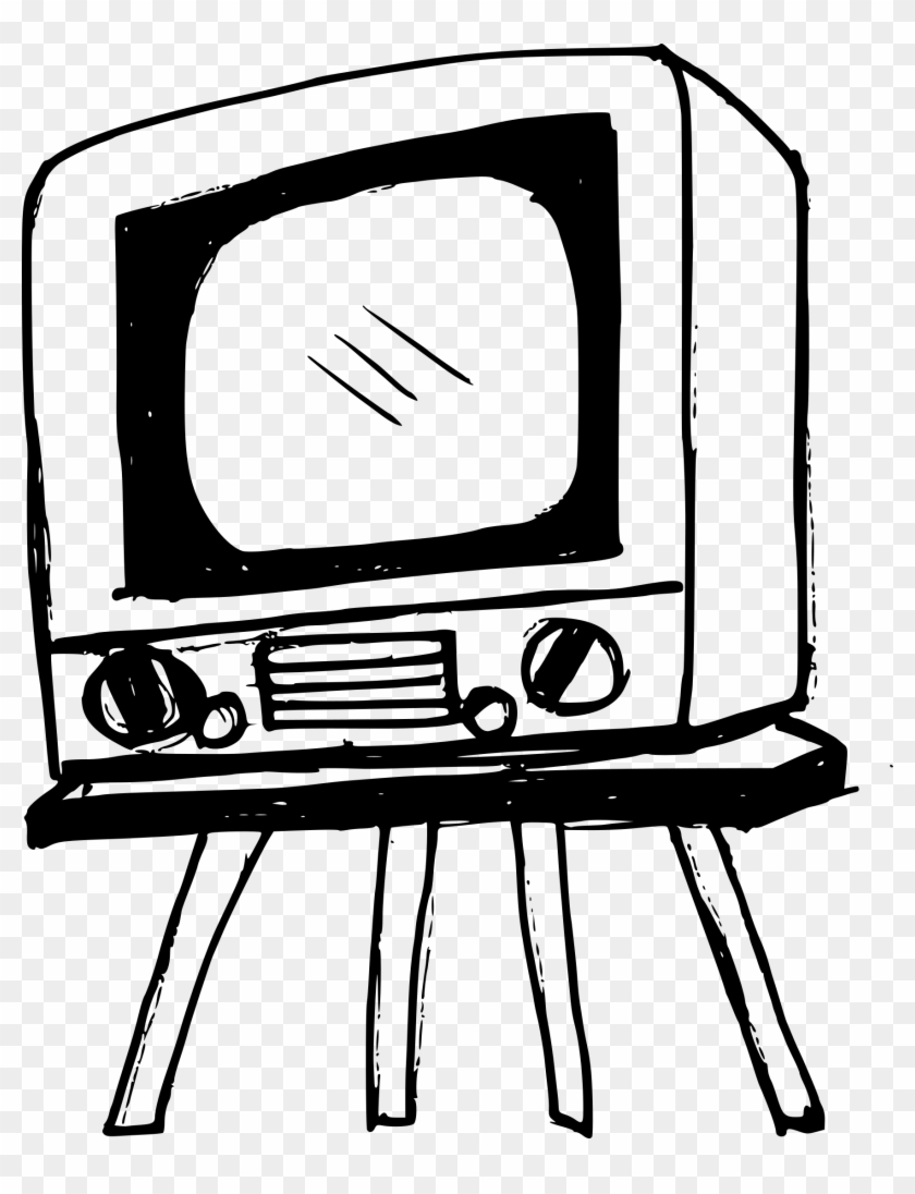 Free Download - Old Television Drawing #1614866