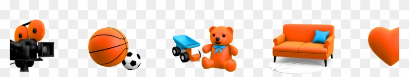 Using Elisa's Orange And Blue Colours, We Created A - Teddy Bear #1614870