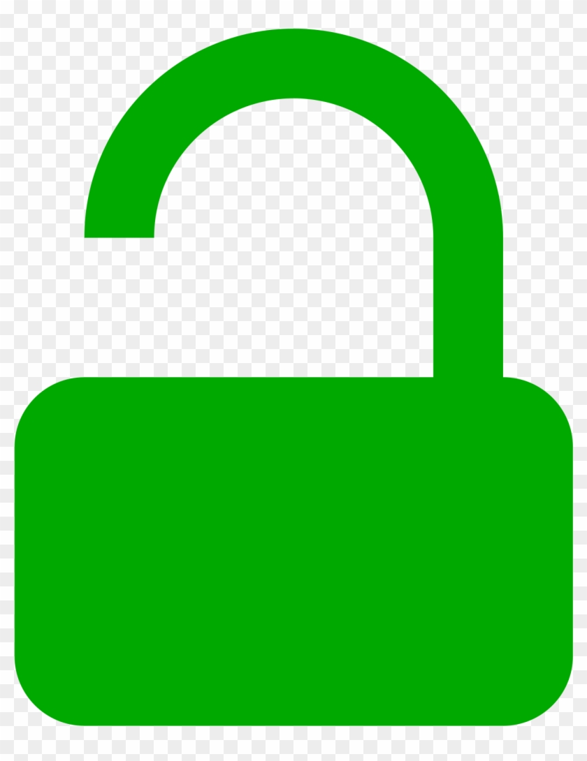 Padlock Clipart Green - Lock Green #1614984