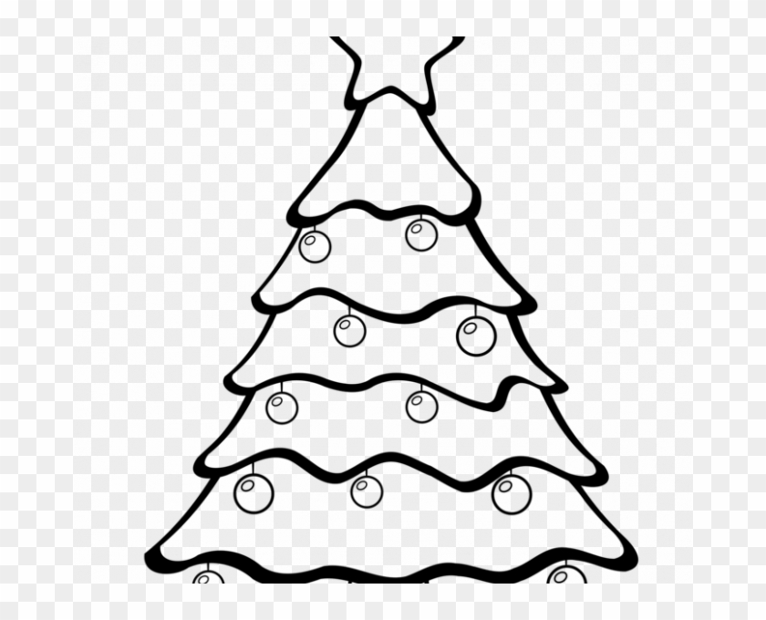Christmas Drawing Pictures Outline Drawing Christmas - Printable Christmas Tree Black And White #1614995