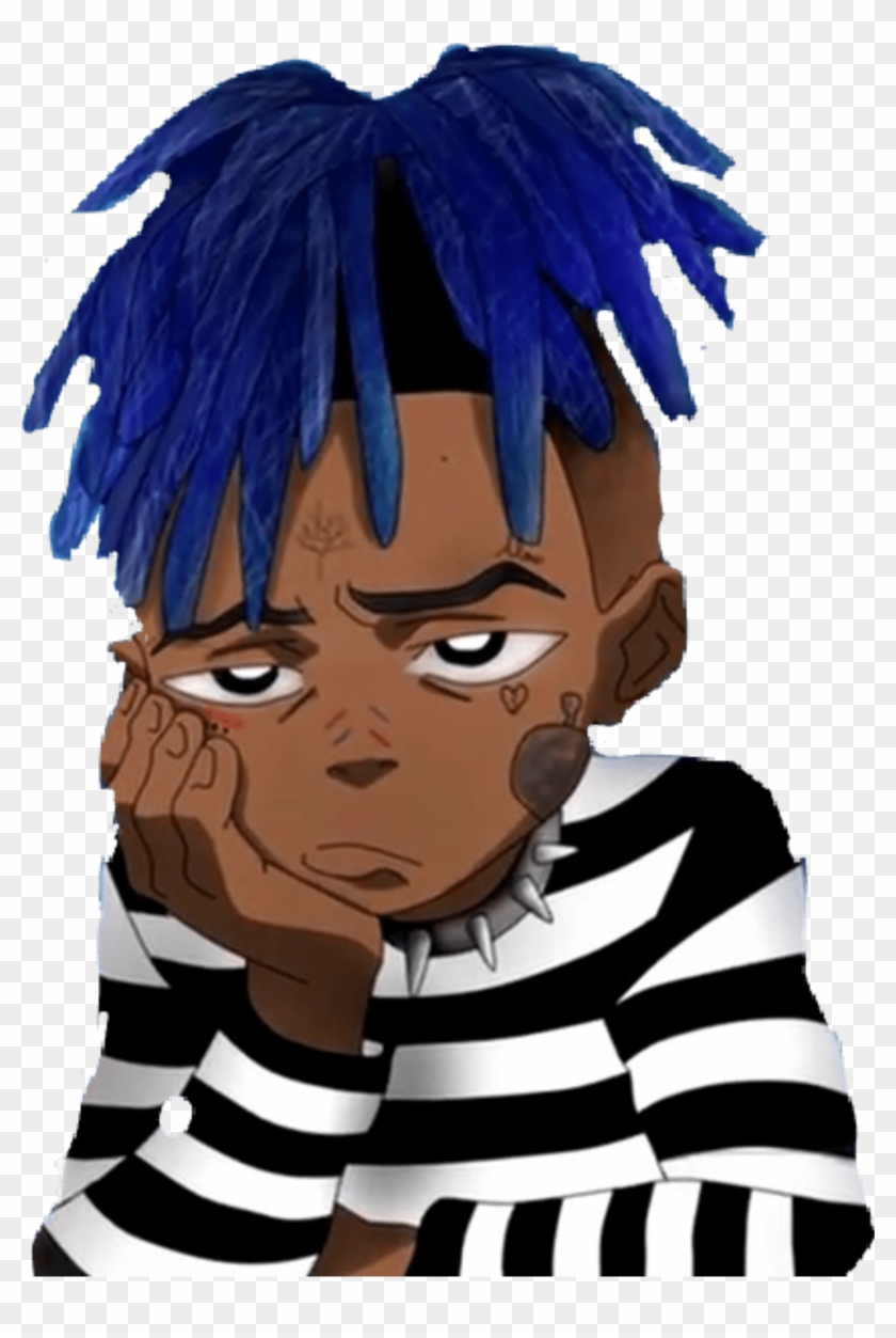 Xxxtentacion Blue Hair Drawing #1615097