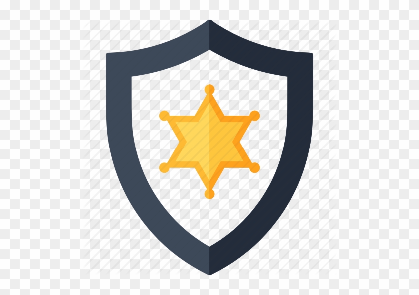 Security Shield Clipart Police Badge - Sheriff Star Svg #1615127