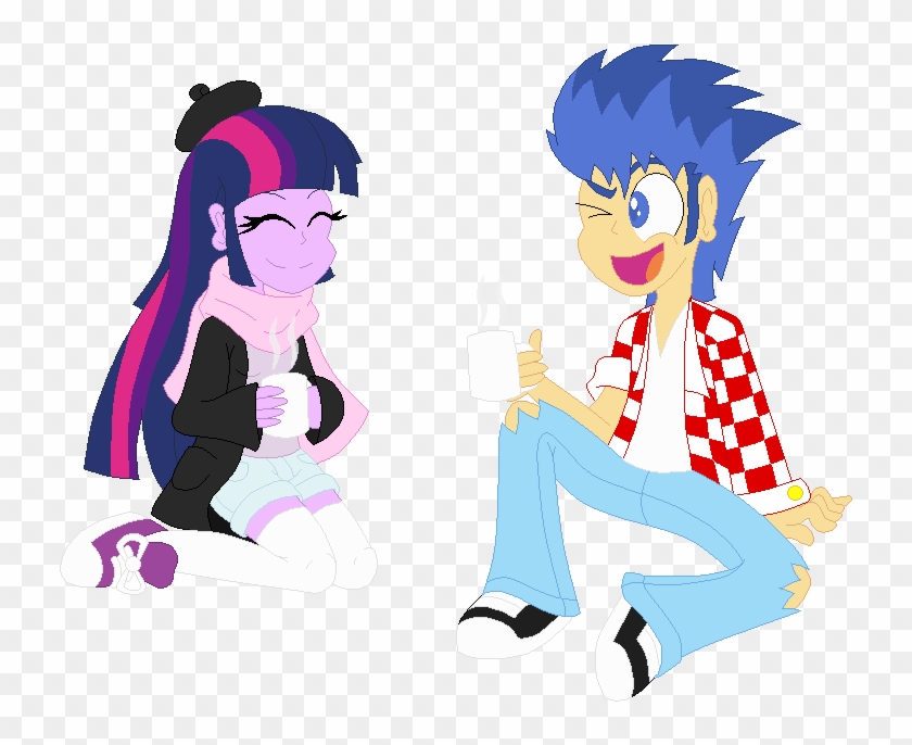Thelunarmage, Coffee, Date, Equestria Girls, Female, - Cartoon - Free  Transparent PNG Clipart Images Download