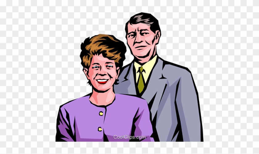 Couple Dressed Up To Go Out Royalty Free Vector Clip - Cartoon #1615528