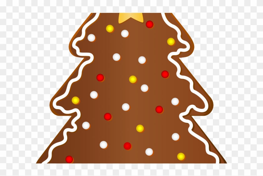 Cookie Clipart Xmas - Gingerbread Christmas Tree Clipart #1615545