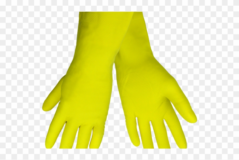 Gloves Clipart Latex Glove - Yellow Gloves Transparent #1615582