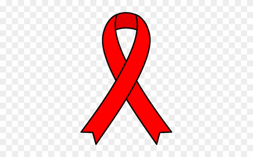 Aids Pin - Red Cancer Ribbon Clipart #1615819