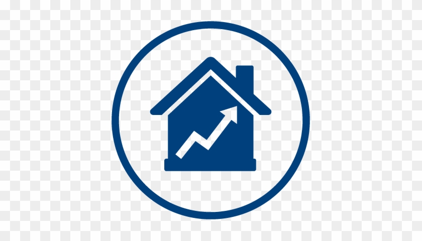 Mortgage Market Reports - Blue Home Button Png #1616004